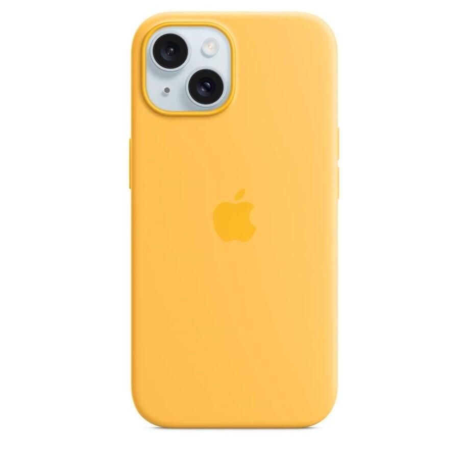 Apple iPhone 15 Silikon Case mit MagSafe - Sonnenlicht Apple iPhone 15 Silikon Case mit MagSafe - Sonnenlicht